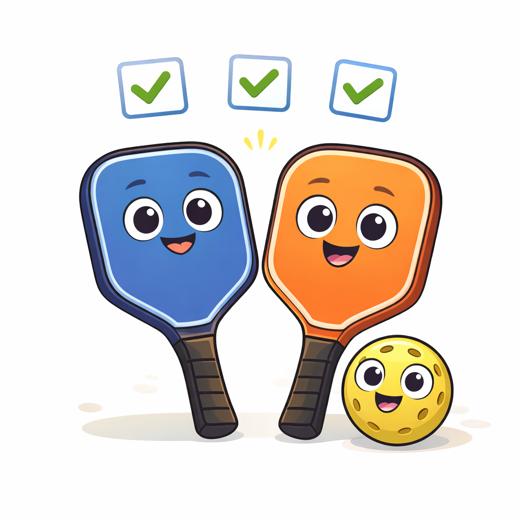 Pickleball paddles illustration